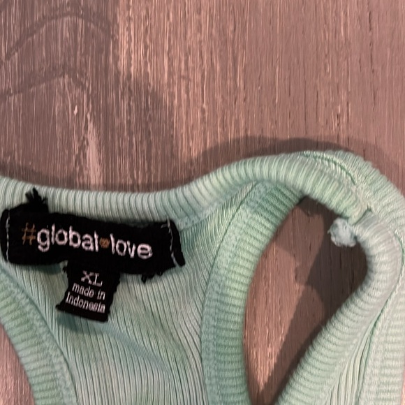 Global Love (Flowers by Zoe) Mint Green Tie Dye Tank and Skirt Set - Picture 3 of 7